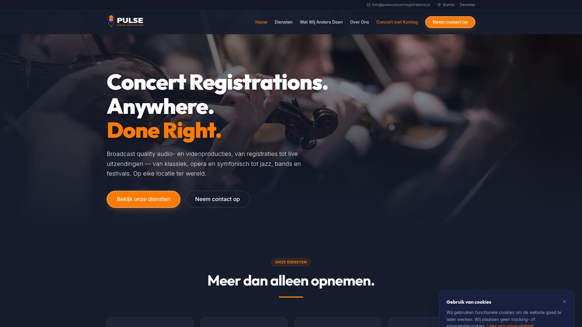PULSE Concert Registrations